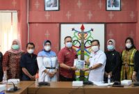 Ketua DPRD Barito Utara, Hj Mery Rukaini dan anggota saat kunker di Kantor DPRD Kota Palangkaraya.