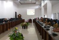 Anggota Komici I DPRD Barut, saat RDP dengan managemen RSUD Muara Teweh, baru-baru lalu. Foto.dok/1tulah.com.