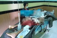 Korban saat dirawat intensif di Rumah Sakit Puruk Cahu.