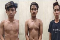 Tiga pelaku yang berhasil diamankan Unit Macam Barut. 