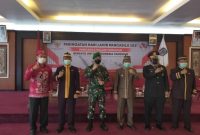 Pemkab Mura saat mengikuti peringatan hari kelahiran pancasila secara virtual