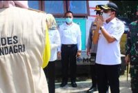 Bupati Mura Perdie M Yoseph saat berdialog dengan jajaran Dirjen Bina Pemdes Kemendagri melalui zoom meeting.