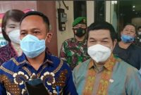 Bupati Bartim Ampera A.Y Mebas Bersama Ketua DPRD Bartim Nur Sulistio.