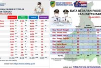 rilis data Covid-19 Provinsi dan kabupaten yang berbeda.