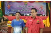 Akhmad Tafruji ketua PBSI Mura terpilih periode 2021-2025 bersama Ketua PBSI Provinsi Kalteng Sugiyanto