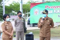 Bupati Mura Drs Perdie M Yoseph MA saat memberikan arahan