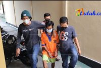 S alias Supri saat diamankan Polisi.