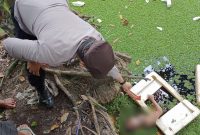 Korban saat di temukan di TKP
