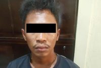 Foto, Pelaku Curat saat diamankan di Polresta Palangka Raya