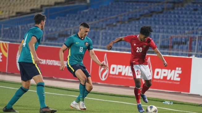 Indonesia vs Australia. Foto: Dokumentasi PSSI