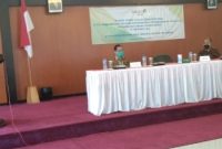 Sekda Mura Hermon saat memberikan sambutan dalam kegiatan konsultasi publik terkait Amdal