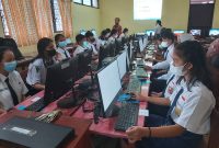 ASESMEN NASIONAL  - Para pelajar SMP sederajad di Kabupaten Barito Timur mengikuti Asesmen Nasional mulai dari Senin 4 Oktober sampai dengan 7 Oktober 2021