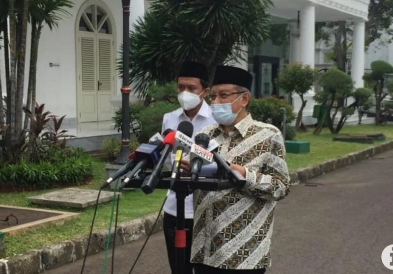 Said Aqil Siradj di Istana Kepresidenan. foto: Antara