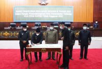 Pemkab Mura dan DPRD menandatangani nota kesepakatan bersama KUA PPAS RAPBD TA 2022