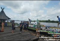 salah satu peserta Kompetisi Liga 3 , persemas Janamas yang sudah tiba di Kota Muara Teweh.Foto.Ist