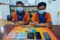 Foto : Dua pelaku L alias Latip dan ANK alias Noval usai menjalani pemeriksaan di Mapolres Barito Utara. Foto.Dok Kepolisian Polres Barito Utara. Ist
