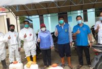 Dinas Perikanan dan Peternakan Kabupaten Barito Timur melakukan penanggulangan dan pemberantasan African Swine Fever (ASF). Foto: 1tulah.com/Zakirin