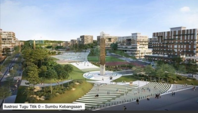  ilustrasi tugu titik nol di IKN Nusantara Kaltim ( sumber : suara.kalbar.id)