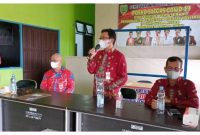 Sekretaris Daerah Bartim Panahan Moetar menyampaikan sambutan saat sertijab Kalaksa BPBD Damkar Kabupaten Barito Timur. Foto: 1tulah.com/Zakirin