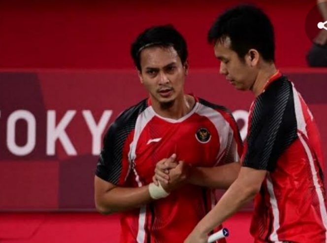 Pasangan Hendra Setiawan dan Mohammad Ahsan (suara.com)