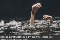 Ilustrasi warga tenggelam di pantai Situbondo (suara.com)