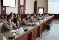 Jajaran Polda Kalteng saar RDP dengan Komisi ! DPRD Kalteng