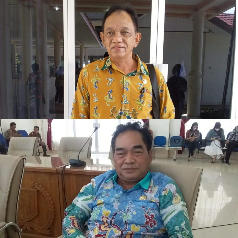 H. Raden Sudarto (atas) & Tamarzam anggota DPRD Kabupaten Barsel. Foto. Alifansyah/1tulah.com
