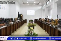 Sosialisasi Aplikasi si barake yang merupakan Sistem Informasi Laporan Pertanggungjawaban Perjalanan Dinas Anggota Dewan Kabupaten Barito Utara.foto.Delia/1tulah.com