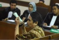 Ade Armando saat memberikan kesaksian saat proses persidangan.foto.suara.com