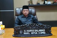 Wakil Ketua DPRD Kabupaten Kotawaringin Timur H. Hairis Salamad. Foto. Fitri/1tulah.com 