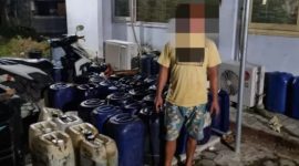 Terduga pelaku dan barang bukti yang diamankan Polres Lombok Tengah (foto : suara.com)