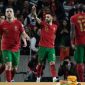 Pemain timnas Portugal merayakan gol ke gawang timnas Makedonia Utara dalam laga final play-off Path C Kualifikasi Piala Dunia 2022 Zona Eropa di Stadion Do Dragao, Selasa (29/3/2022). (Foto : bolasport.com)