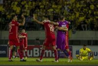 Persija Jakarta merayakan kemenangan setelah menang atas Barito Putera 1-0 lanjutan BRI Liga 1, Minggu 11 September 2022 (suara.com)