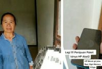 Aksi kurir baik hati (Foto: tangkap layar)