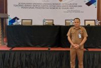 Sekretaris Dinas (Sekdis) Komunikasi Informatika Persandian dan Statistik Bartim Ampiansyah, Senin (26/9/2022). 
Foto: 1tulah.com/zakirin
