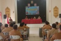 Rapat Koordinasi dan Evaluasi Pelaksanaan Asesmen Nasional Berbasis Komputer (ANBK) tingkat SLTP di Aula Dinas Pendidikan Bartim, Selasa (27/9/2022). 
Foto : 1tulah.com/zakirin
