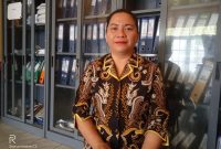 Septaniasi, Pimpinan KCP Bulog Buntok. 
Foto. Alifansyah/1tulah.com
