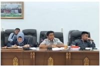 H.Tajeri, Ketua Komici III DPRD Barito Utara meminta usulan desa dan kelurahan pa Musrenbang dapat direalisasikan. Senin (13/02/2023). Foto.Delia/1tulah.com