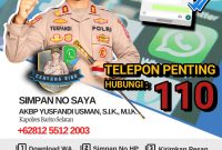 Aplikasi centang biru yang digagas oleh Kapolres Barsel AKBP Yusfandi Usman. Foto. Alifansyah/1tulah.com