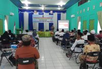 Kegiatan penguatan moderasi beragama bagi penyuluh agama Islam yang berlansung di aula Kantor Kemenag, Senin (7/11/2022). 
Foto. Alifansyah/1tulah.com
