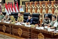 Ketua DPRD Wiyatno, saat menghadiri rapat koordinasi penanaganan banjir di Pemrov Kalteng, Selasa (1/11/2022). Foto: Humas DPRD Kalteng

