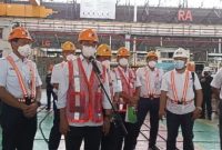 Menhub, Budi Karya Sumadi dan jajaran berkunjung di Balai Yasa Yogyakarta, Sabtu (12/03/2022). Sumber foto : suara.com