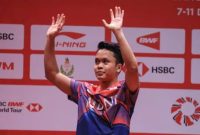 Tunggal putra Indonesia Anthony Sinisuka Ginting menjadi runner-up BWF World Tour Finals 2022 yang berlangsung di Bangkok, Thailand, Minggu (11/12/2022). (dok.PBSI)