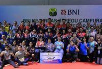 PB Jaya Raya mengukir sejarah di pentas Kejurnas PBSI 2022 kategori beregu dewasa antarklub. Klub asal Jakarta ini tampil sebagai juara dan sekaligus merengkuh titel yang ketujuh usai mengalahkan Mansion Exist Jakarta dengan 3-0 di babak final, Sabtu (17/12/2022). [PBSI]