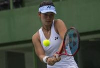 Petenis Priska Madelyn Nugroho. [ANTARA FOTO/ADITYA PRADANA PUTRA]
