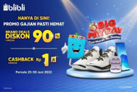 Promo Gajian dan Blibli cashback hingga 90%. (Foto: Blibli)