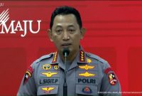 Kapolri Jenderal Listyo Sigit Prabowo beri keterangan. (Foto: PMJ/Screenshot Setpres).