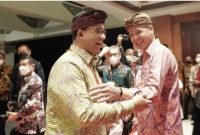 Momen akrab Ganjar Pranowo dan Anies Baswedan di Rakernas APPSI disorot. (Instagram/@aniesbaswedan)