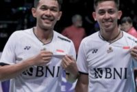 Fajar Alfian/Muhammad Rian Ardianto, ganda putra Indonesia bakal bermain di lapangan 1 YONEX French Open 2022 (PBSI/Twitter @INABadminton)