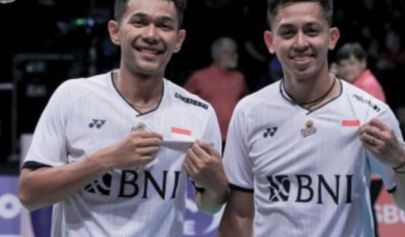 Fajar Alfian/Muhammad Rian Ardianto, ganda putra Indonesia bakal bermain di lapangan 1 YONEX French Open 2022 (PBSI/Twitter @INABadminton)